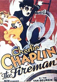 Charlot pompier de Charles Chaplin