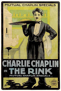 Charlot patine de Charles Chaplin