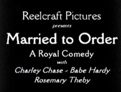 Married to Order de Charley Chase