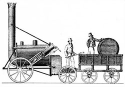 La locomotive Rocket de Stephenson