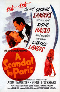 A scandal in Paris de Douglas Sirk