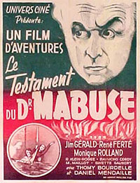 Affiche de la version française : Le Testament du Dr Mabuse