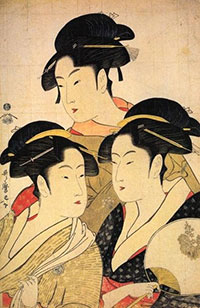 Utamaro - Trois beautés de notre temps